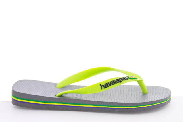 Havaianas Mixte Brasil Logo Tongs - Authentiques Tongues Brésiliennes Avec Drapeau