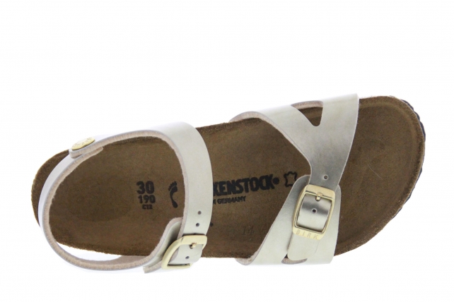 Birkenstock Rio Soft Metallic Or - Intérieur