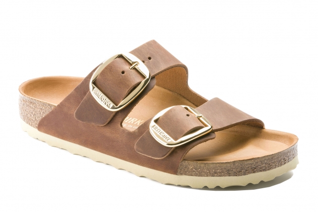 Birkenstock Arizona Big Buckle Cuir Cognac Da Shoes